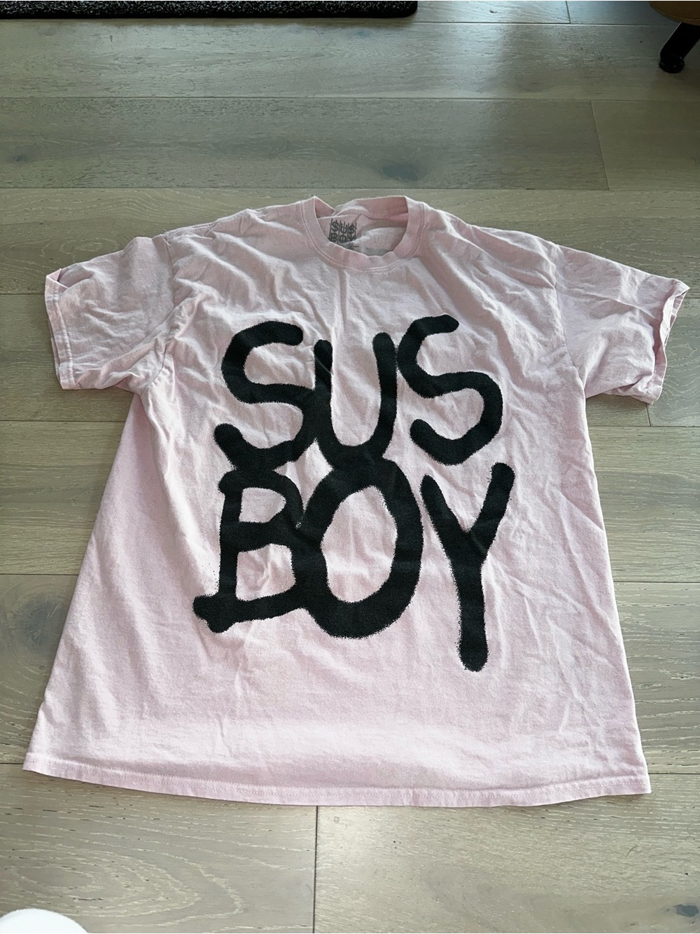 Lil Peep x Sus Boy pink rib cage  Tee sz XL